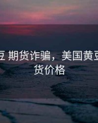 美国黄豆 期货诈骗，美国黄豆现货期货价格