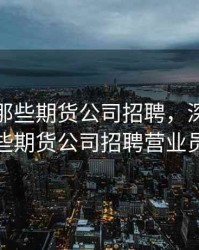 深圳有那些期货公司招聘，深圳有那些期货公司招聘营业员