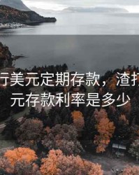 兴业银行美元定期存款，渣打银行美元存款利率是多少