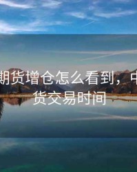 中金所期货增仓怎么看到，中金所期货交易时间