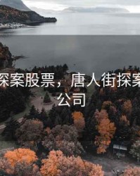 唐人街探案股票，唐人街探案的上市公司