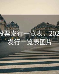 2020新股票发行一览表，2020新股票发行一览表图片