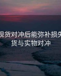 期货和现货对冲后能弥补损失吗，期货与实物对冲