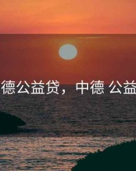 中德公益贷，中德 公益贷