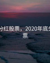 2020年分红股票，2020年底分红的股票