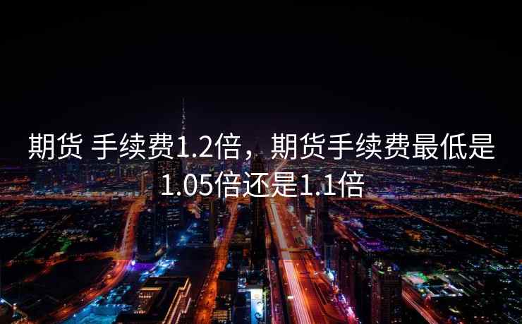 期货 手续费1.2倍，期货手续费最低是1.05倍还是1.1倍